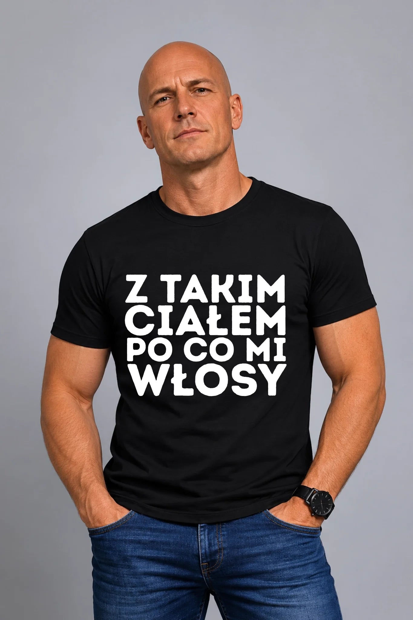 łysy model