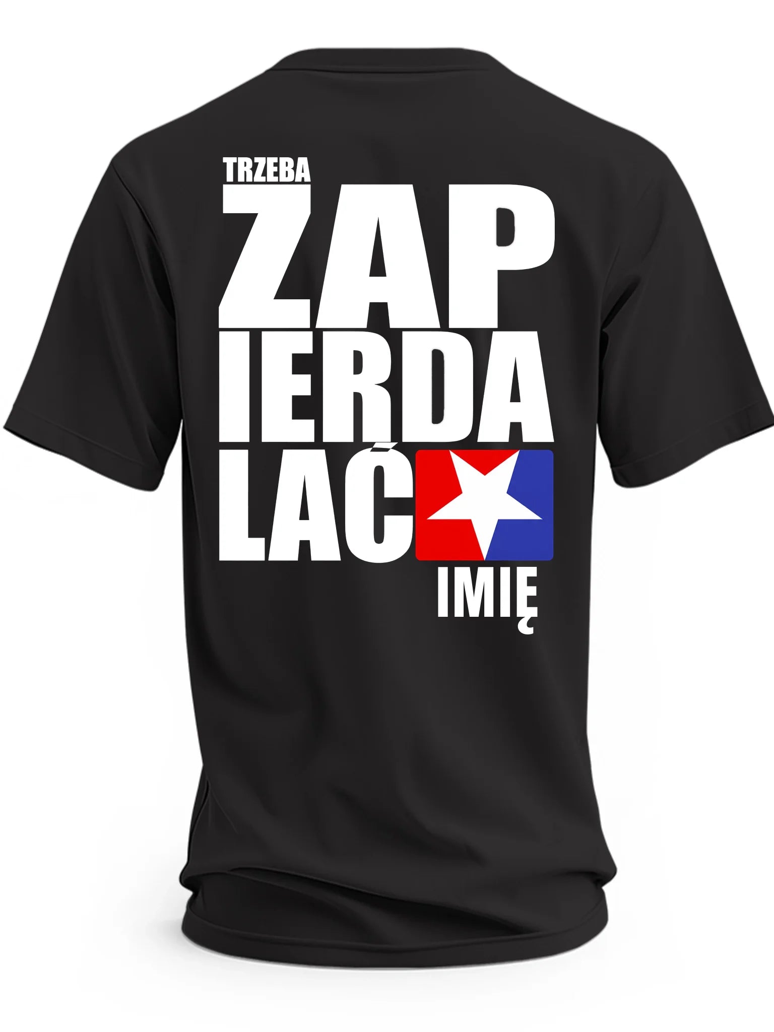 koszulka męska czarna tył