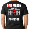 Koszulka męska na wieczór kawalerski PAN MŁODY profesor