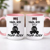 kubek z własnym nadrukiem 440ml personalizowane prezenty pl różowy