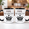 kubek z własnym nadrukiem 440ml personalizowane prezenty pl czarny