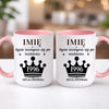 kubek z własnym nadrukiem 440ml personalizowane prezenty pl różowy