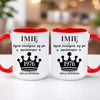 kubek z własnym nadrukiem 440ml personalizowane prezenty pl czerwony