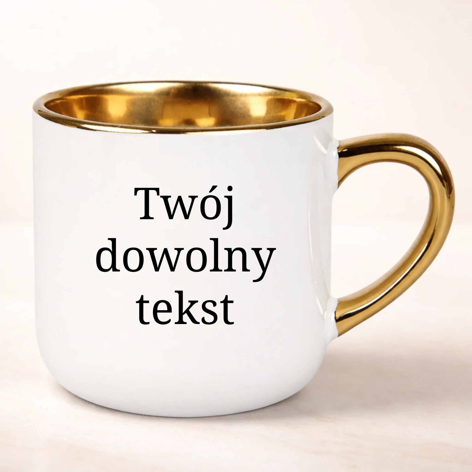kubek personalizowany z nadrukiem 400ml biały