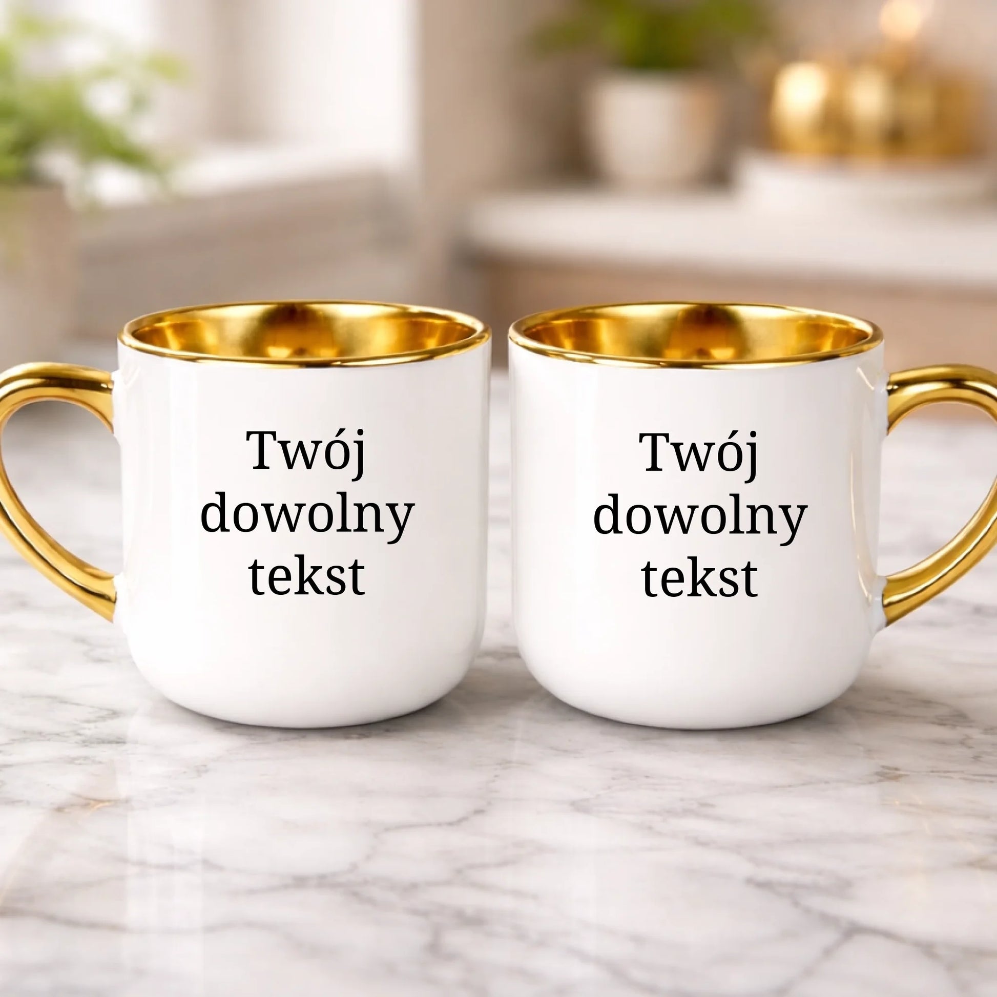 kubek z własnym nadrukiem 400ml personalizowane prezenty pl biale