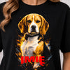 Koszulka damska z Psem Beagle personalizowana z imieniem
