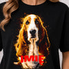 Koszulka damska z Psem Basset Hound personalizowana z imieniem