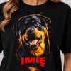 Koszulka damska z Psem Rottweiler personalizowana z imieniem