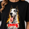 Koszulka damska z Psem Dog Niemiecki personalizowana z imieniem