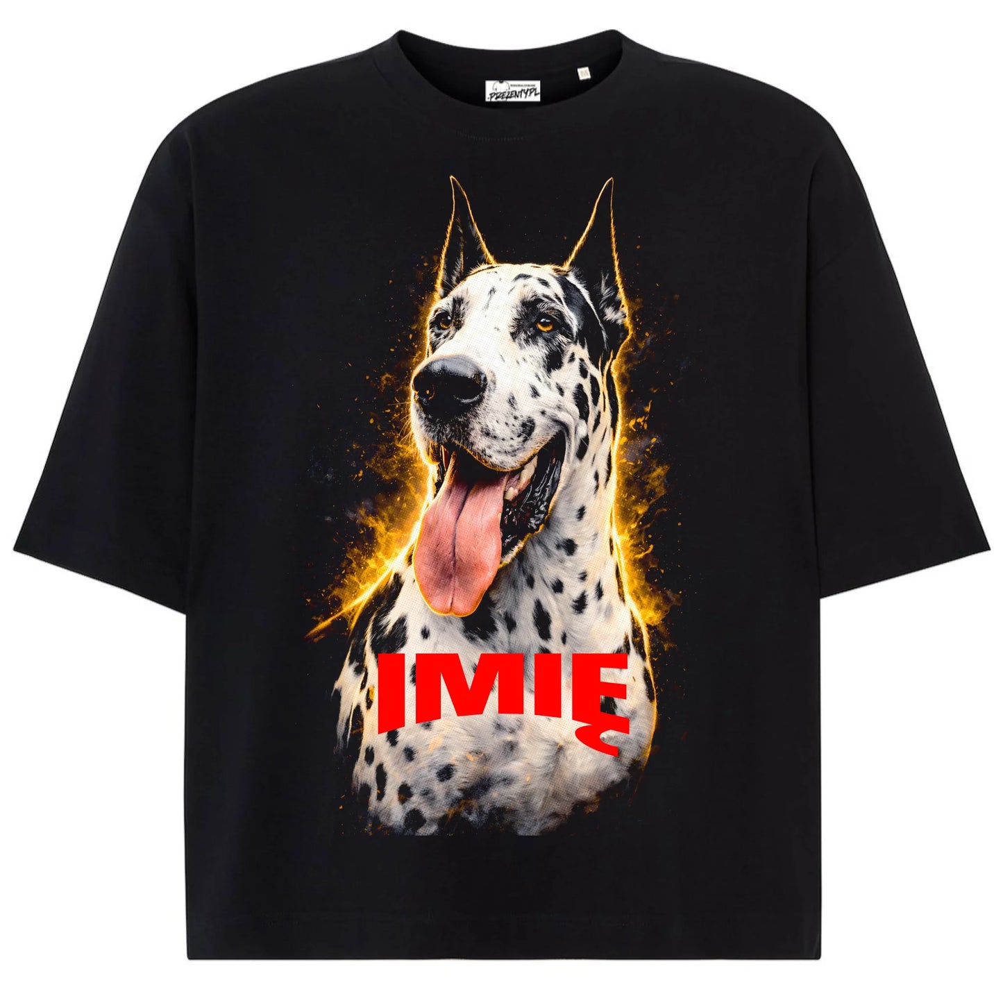 Koszulka damska z Psem Dog Niemiecki personalizowana z imieniem tshirt