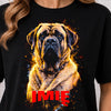 Koszulka damska z Psem Mastiff Angielski personalizowana z imieniem