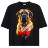 Koszulka damska z Psem Mastiff Angielski personalizowana z imieniem tshirt