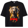 Koszulka damska z Psem wyżeł weimarski personalizowana z imieniem tshirt