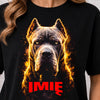Koszulka damska z Psem Cane Corso personalizowana z imieniem