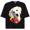 Koszulka damska z Psem Golden Retriever szczeniak personalizowana z imieniem tshirt