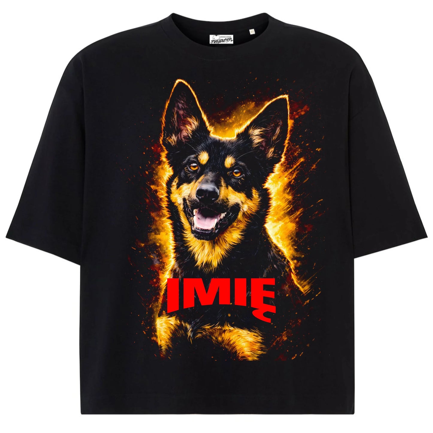 Koszulka damska z Psem kundelek #2 personalizowana z imieniem tshirt