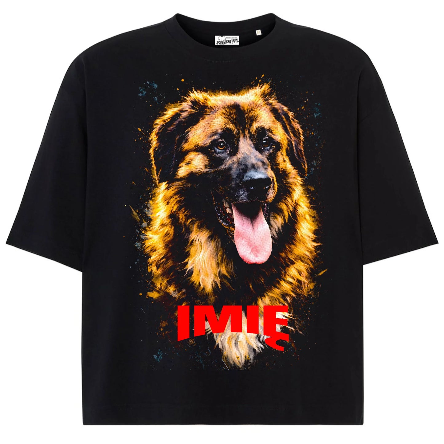Koszulka damska z Psem Owczarek Kaukaskipersonalizowana z imieniem tshirt