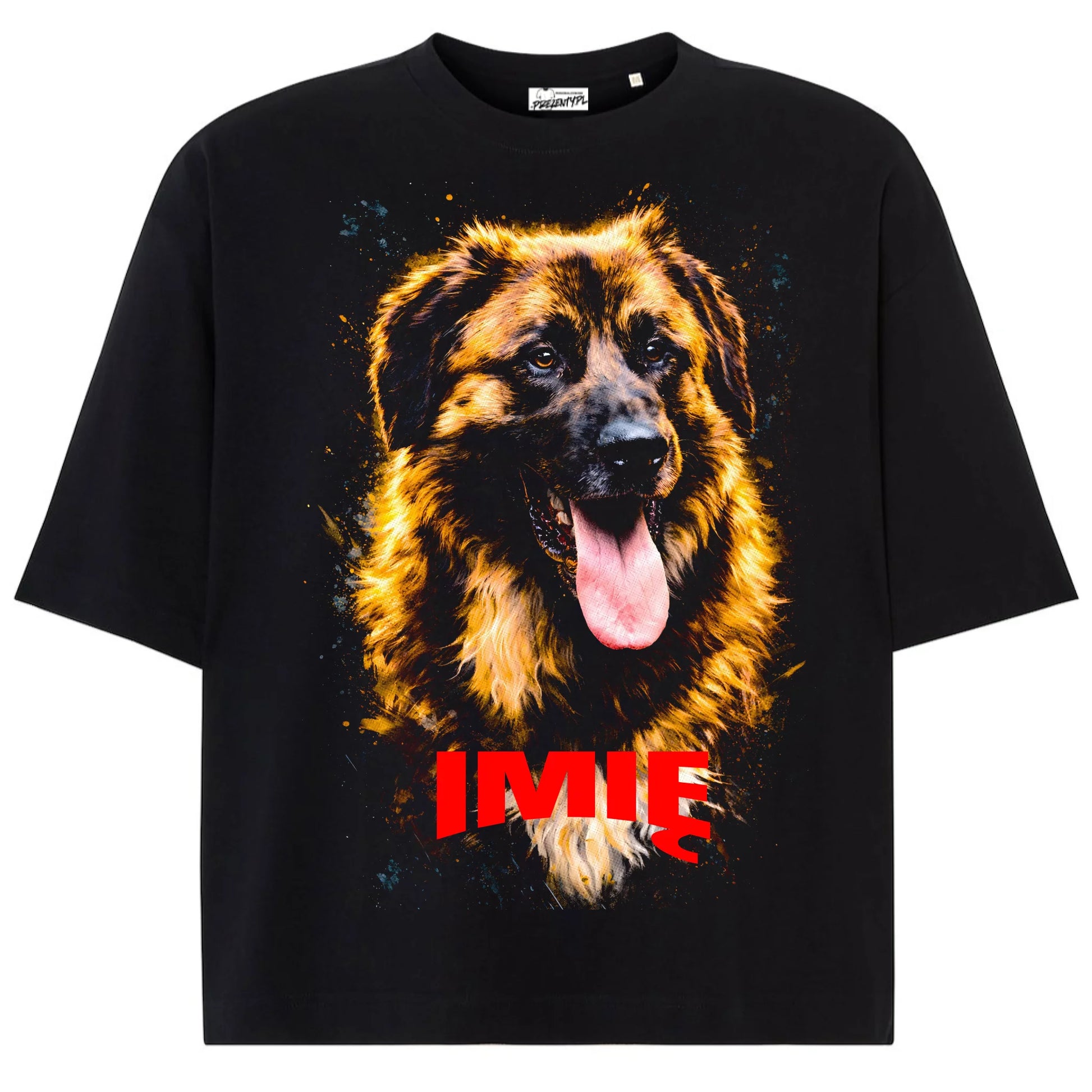 Koszulka damska z Psem Owczarek Kaukaskipersonalizowana z imieniem tshirt