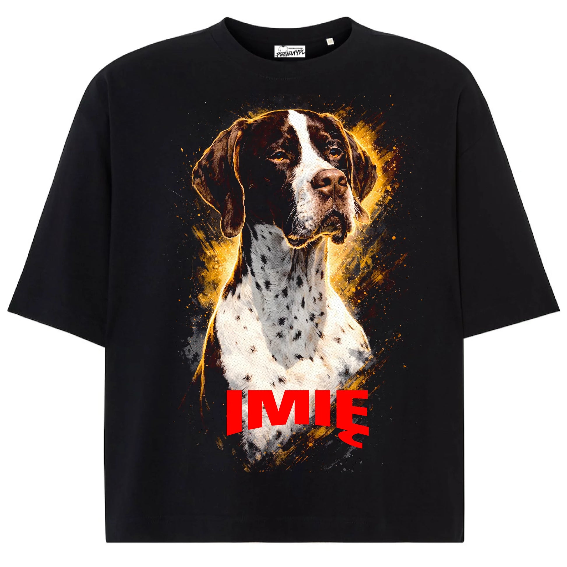 Koszulka damska z Psem wyżeł niemiecki krótkowłosy personalizowana z imieniem tshirt 