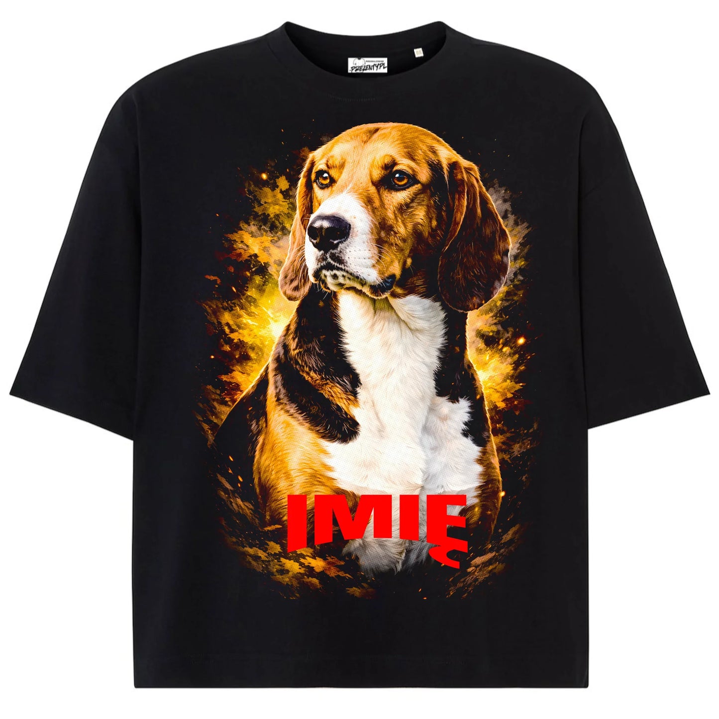 Koszulka damska z Psem Beagle  #2 personalizowana z imieniem
