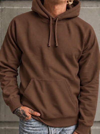 Bluza z własnym nadrukiem kangurka 290gramów męska brązowa