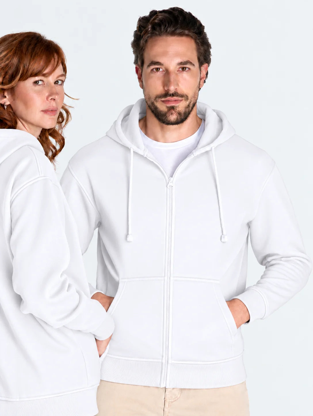 Bluza z własnym nadrukiem rozpinana z kapturem o gramaturze 290 gramów w kolorze zielonym unisex męska damska bluza firmowa