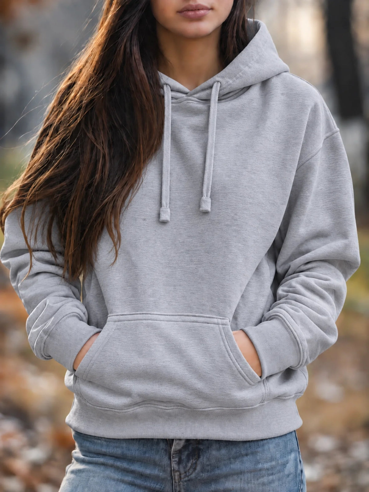 bluza z wlasnym nadrukiem damska 320g szary