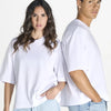 Oversize Premium krótka 240 gramów Unisex Czarna/Biała