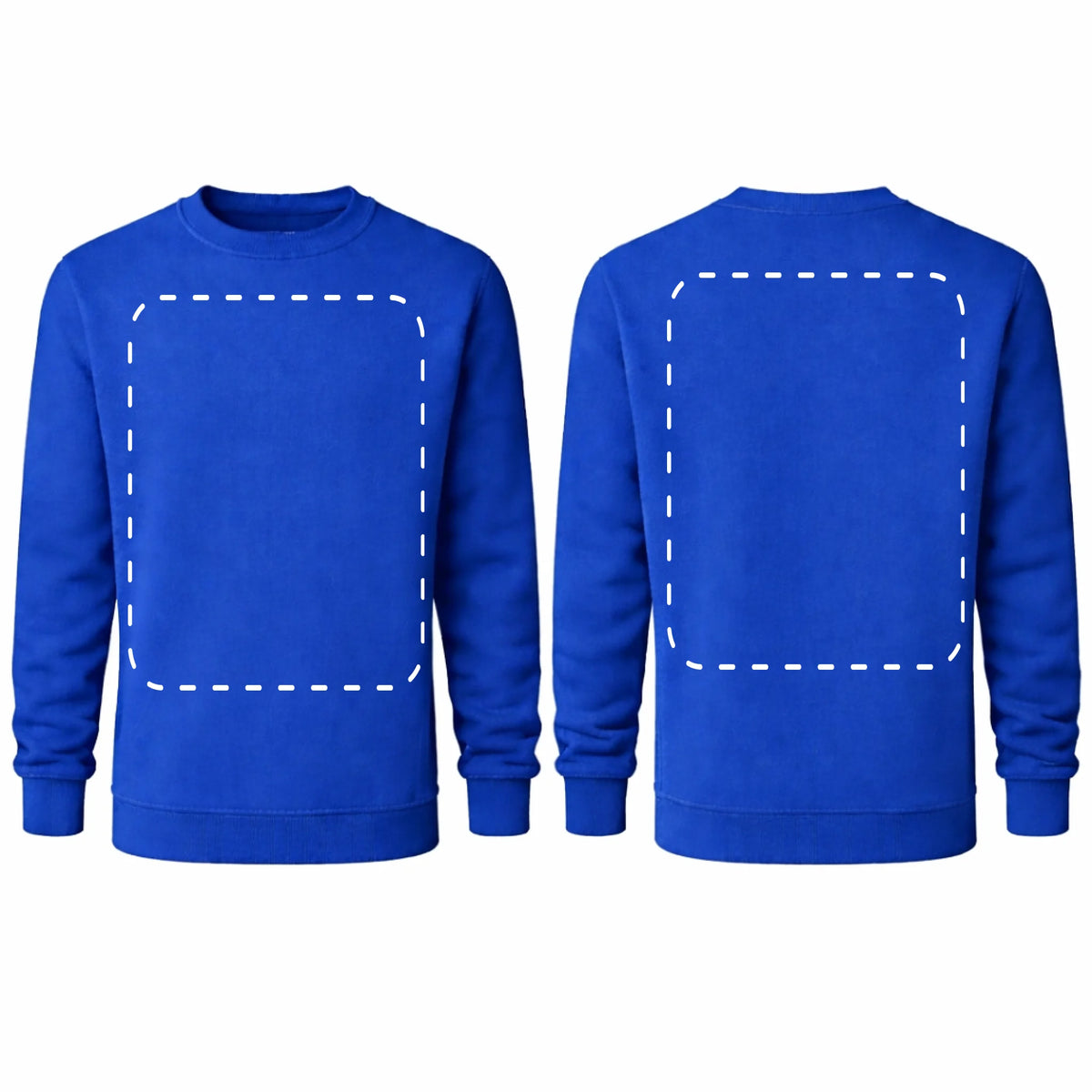 bluza reklamowa dla firm z nadrukiem bez kaptura royal blue