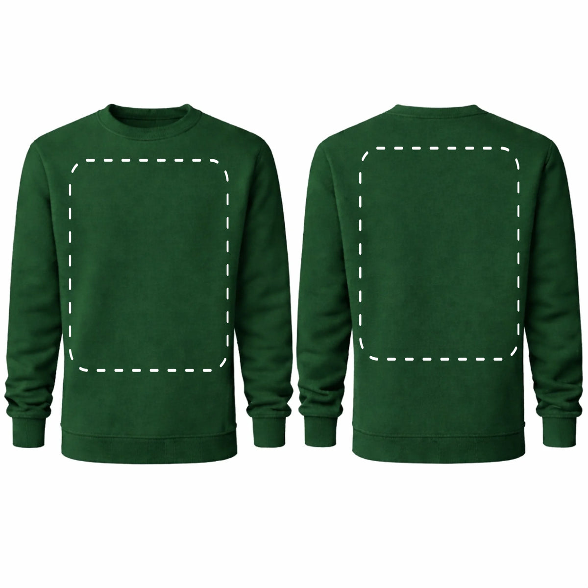 bluza reklamowa dla firm z nadrukiem bez kaptura bootle green