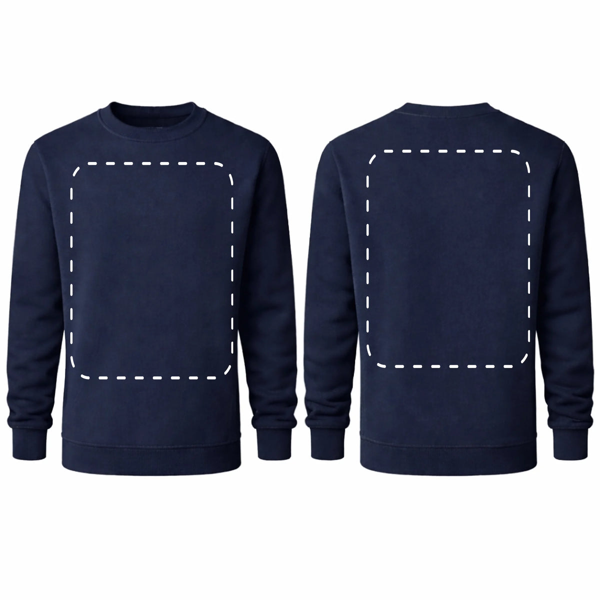 bluza reklamowa dla firm z nadrukiem bez kaptura navy