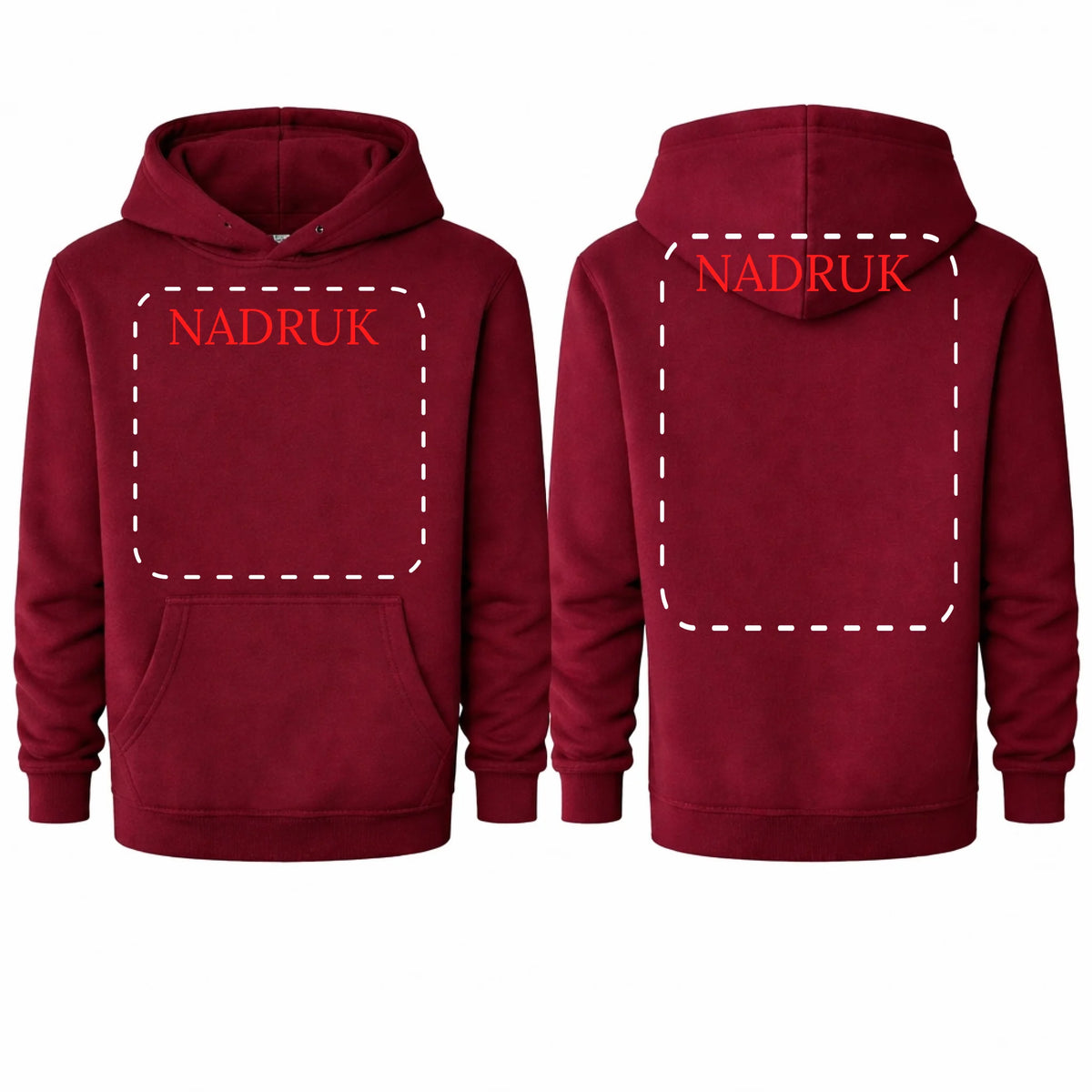 bluza meska reklamowa dla firm 290g burgund