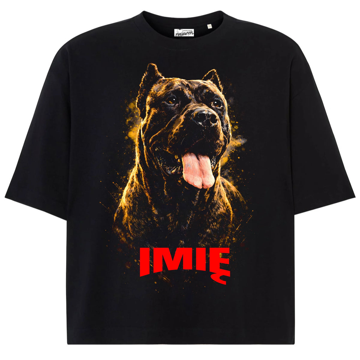 Koszulka damska z Psem Cane Corso #1 personalizowana z imieniem