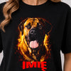 Koszulka damska z Psem Bullmastiff personalizowana z imieniem