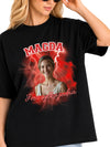 Koszulka damska Premium ze zdjęciem BOOTLEG biała oversize czarna