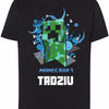 Koszulka Minecraft Creeper w niebieskim stylu
