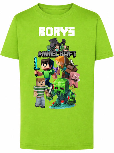 Koszulka Minecraft Bohaterowie świata bloków
