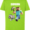 Koszulka Minecraft Steve i wilk
