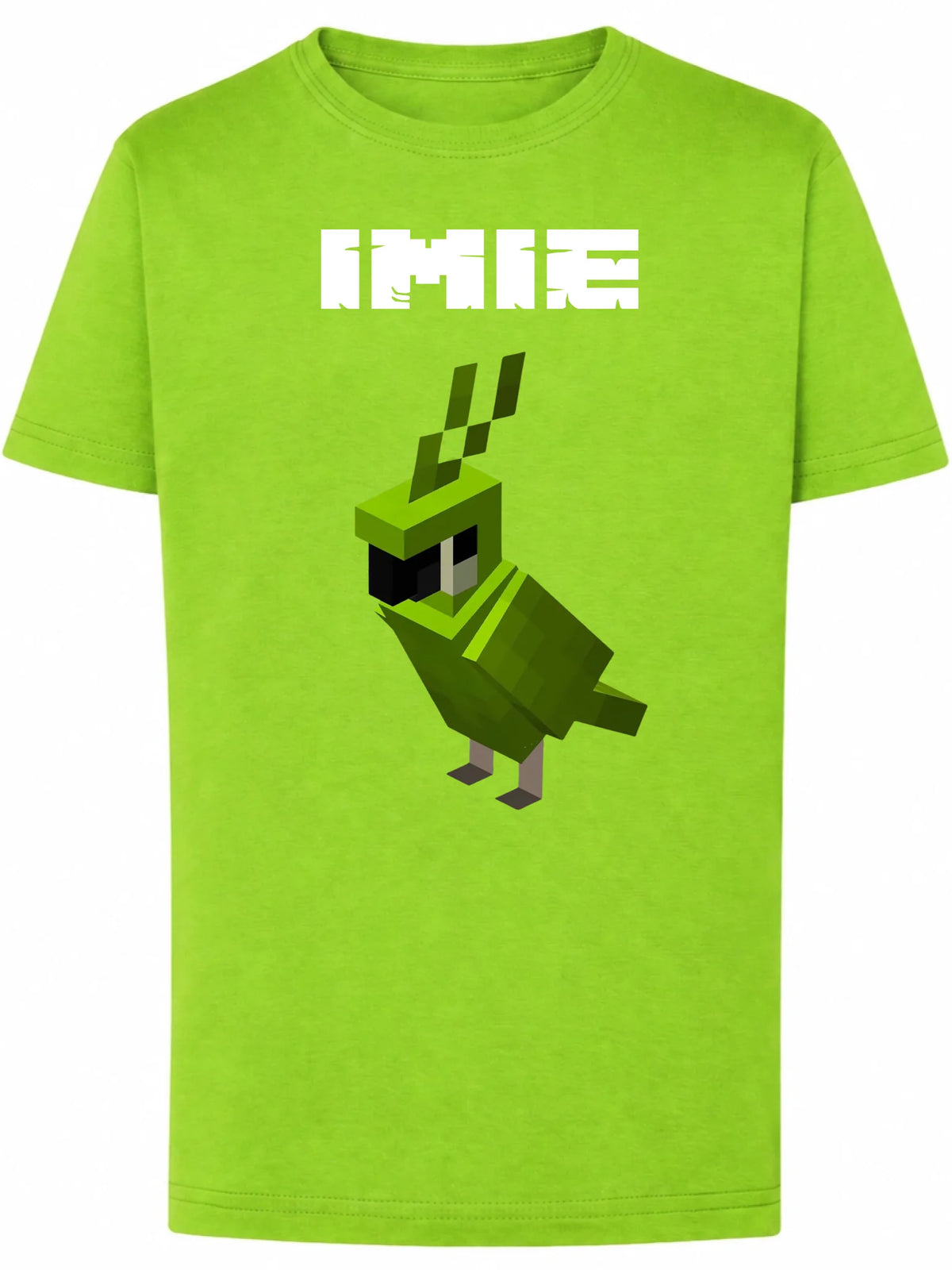 Koszulka Minecraft Zielona papuga
