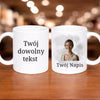 kubek z własnym nadrukiem 330ml personalizowane prezenty pl bialy