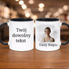 kubek z własnym nadrukiem 330ml personalizowane prezenty pl czarny