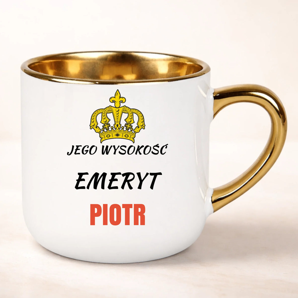 kubek personalizowany z nadrukiem 400ml biały