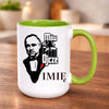 kubek z własnym nadrukiem 440ml personalizowane prezenty pl zielony