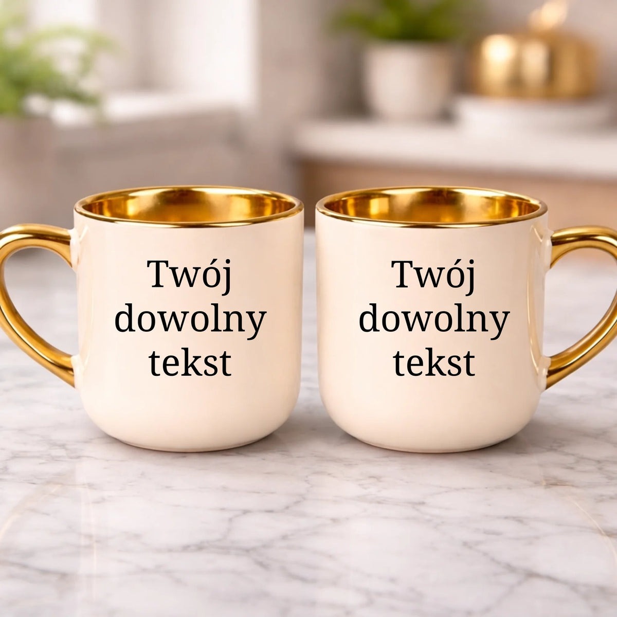 kubek z własnym nadrukiem 400ml personalizowane prezenty pl kremowy