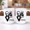 kubek z własnym nadrukiem 440ml personalizowane prezenty pl bialy
