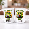 kubek z własnym nadrukiem 440ml personalizowane prezenty pl bialy