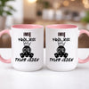kubek z własnym nadrukiem 440ml personalizowane prezenty pl różowy
