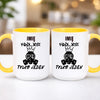 kubek z własnym nadrukiem 440ml personalizowane prezenty pl żółty