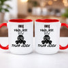 kubek z własnym nadrukiem 440ml personalizowane prezenty pl czerwony