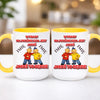 kubek z własnym nadrukiem 440ml personalizowane prezenty pl żółty